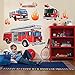 BirthdayExpress Fire Truck Firefighter Room Decor - Giant Wall Decals