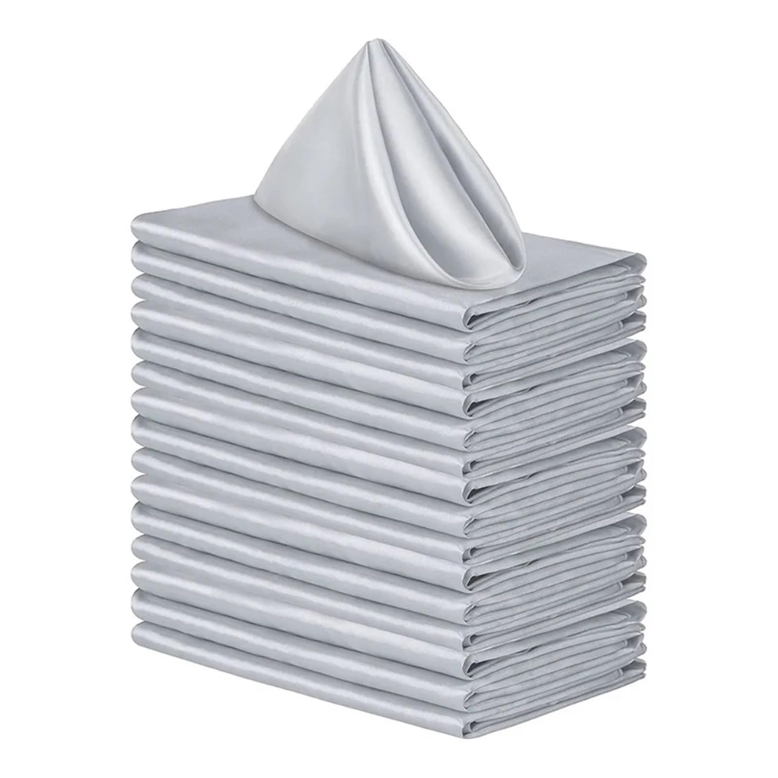 Satin Dinner Napkins 10pcs 30x30cm Satin Napkin Soft Washable Dinner Napkins Reusable Table Event(1")