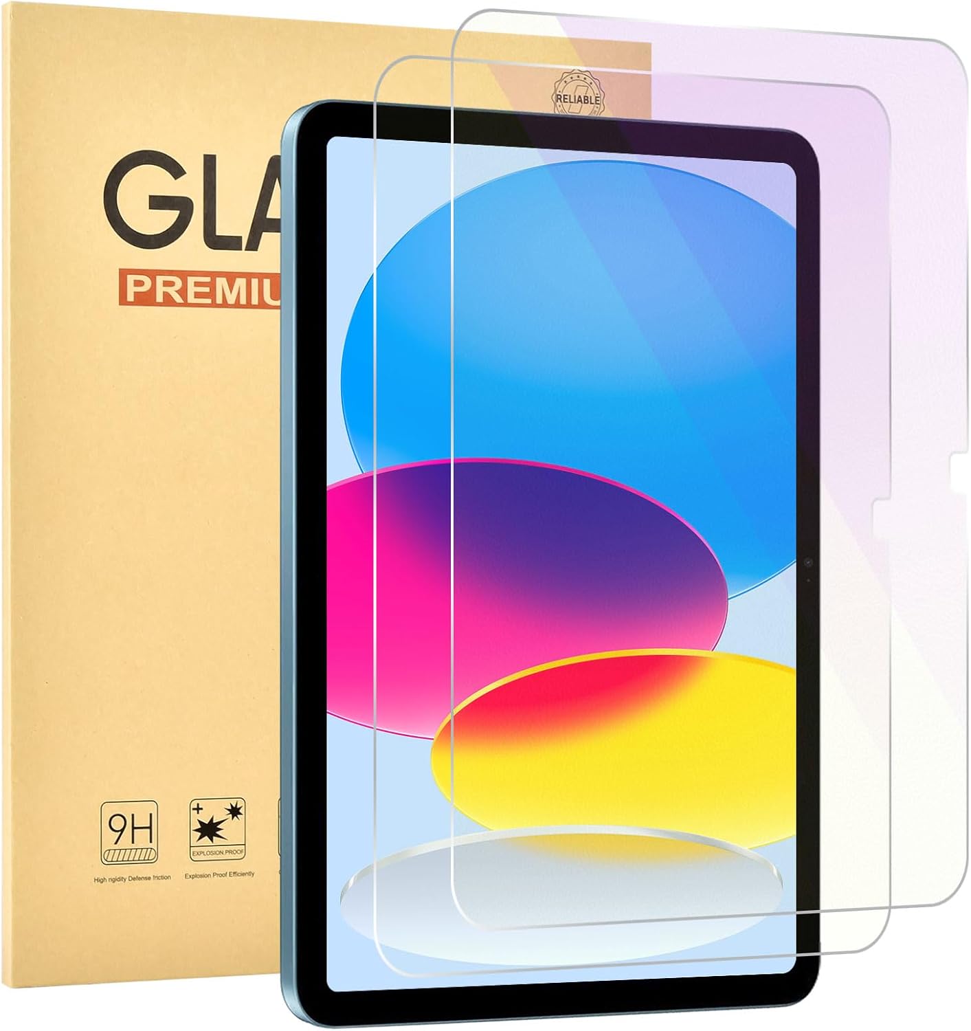 Pack de 2 Protectores de Pantalla Anti Luz Azul para iPad 11 2025 y 10 2022 9H