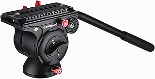 IFOOTAGE Video Head,Camera Tripod Aluminum Heads,for DSLR Camera, Camcorder, Monopod & Tripod,360°Panoramic,Lightweight Tripod Head with QR Horizontal Plate,Komodo K5