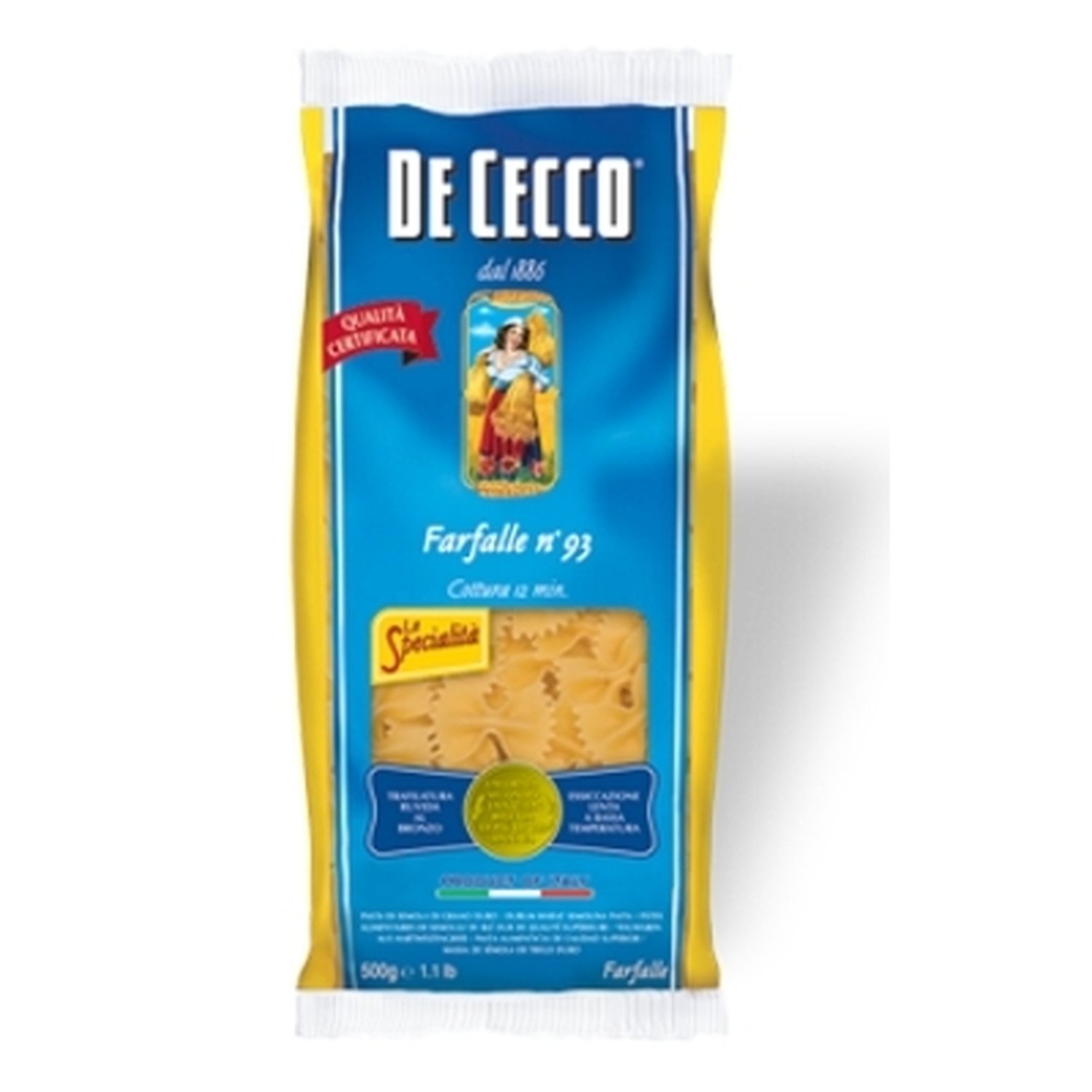 De Cecco Pasta Farfalle Nr. 93 500 g