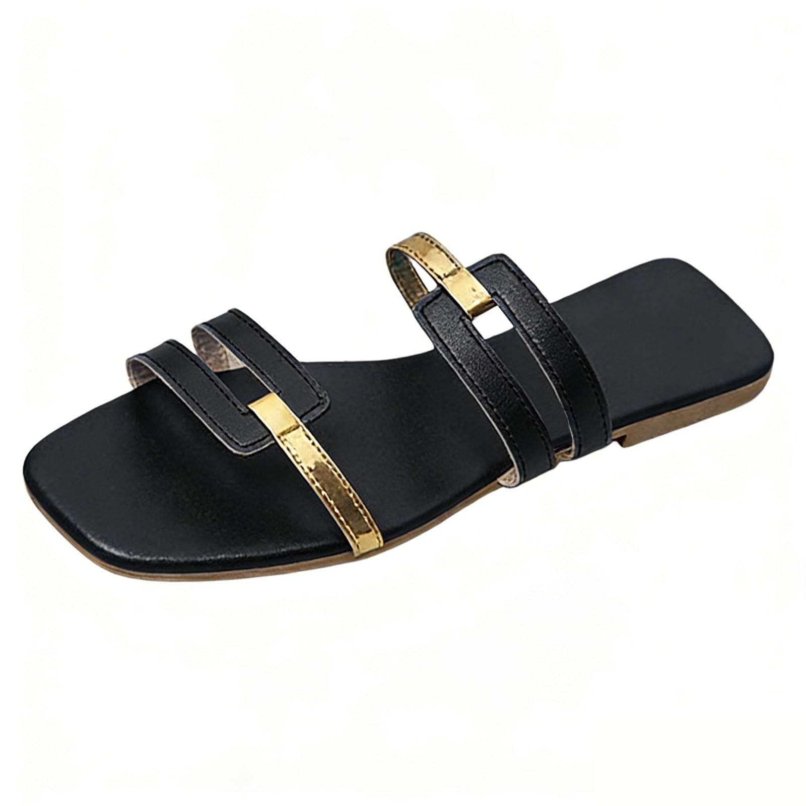 Women's Casual Flat Sandals Dressy H Band Summer Beach Vacation Sandals Fashion Open Toe…