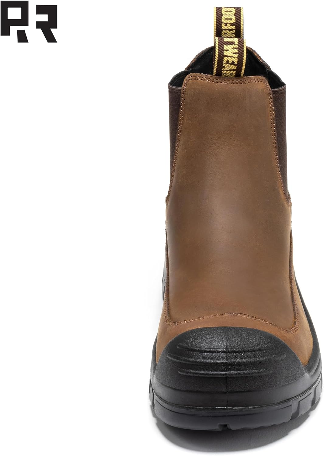 ROCKROOSTER Men's Slip On Work Boots, 6" Composite toe Chelsea Work Boots Chelsea Lightweight Boots, Comfortable, Arch Support, Medium Width, ASTM F2413-18 Electrical Hazard EH,AK664 AK664BK - Image 7