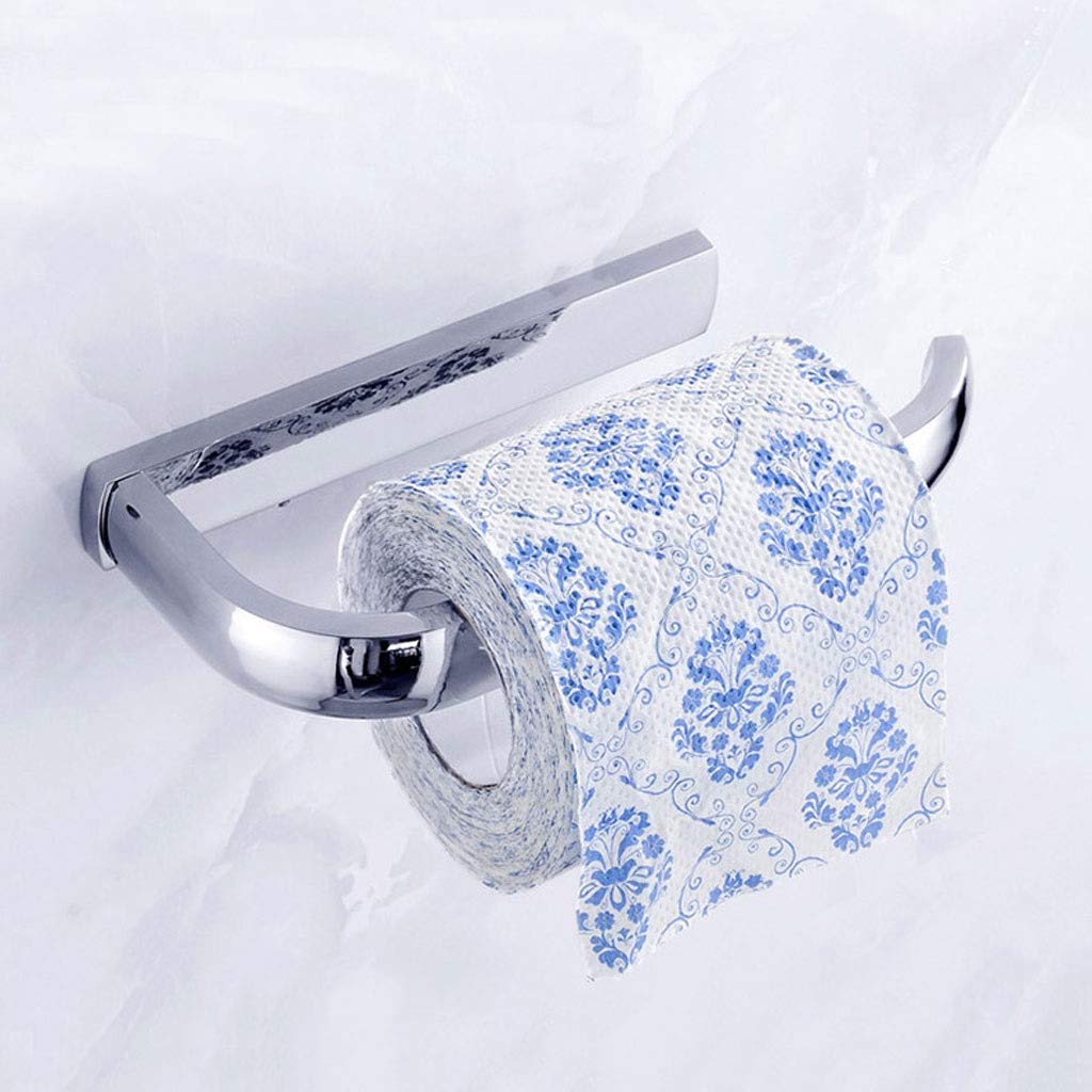XYNSNDB Portarotolo Argento, portarotolo Porta Carta igienica Portarotolo da Bagno Dispenser Rotolo di Carta in Acciaio Inossidabile
