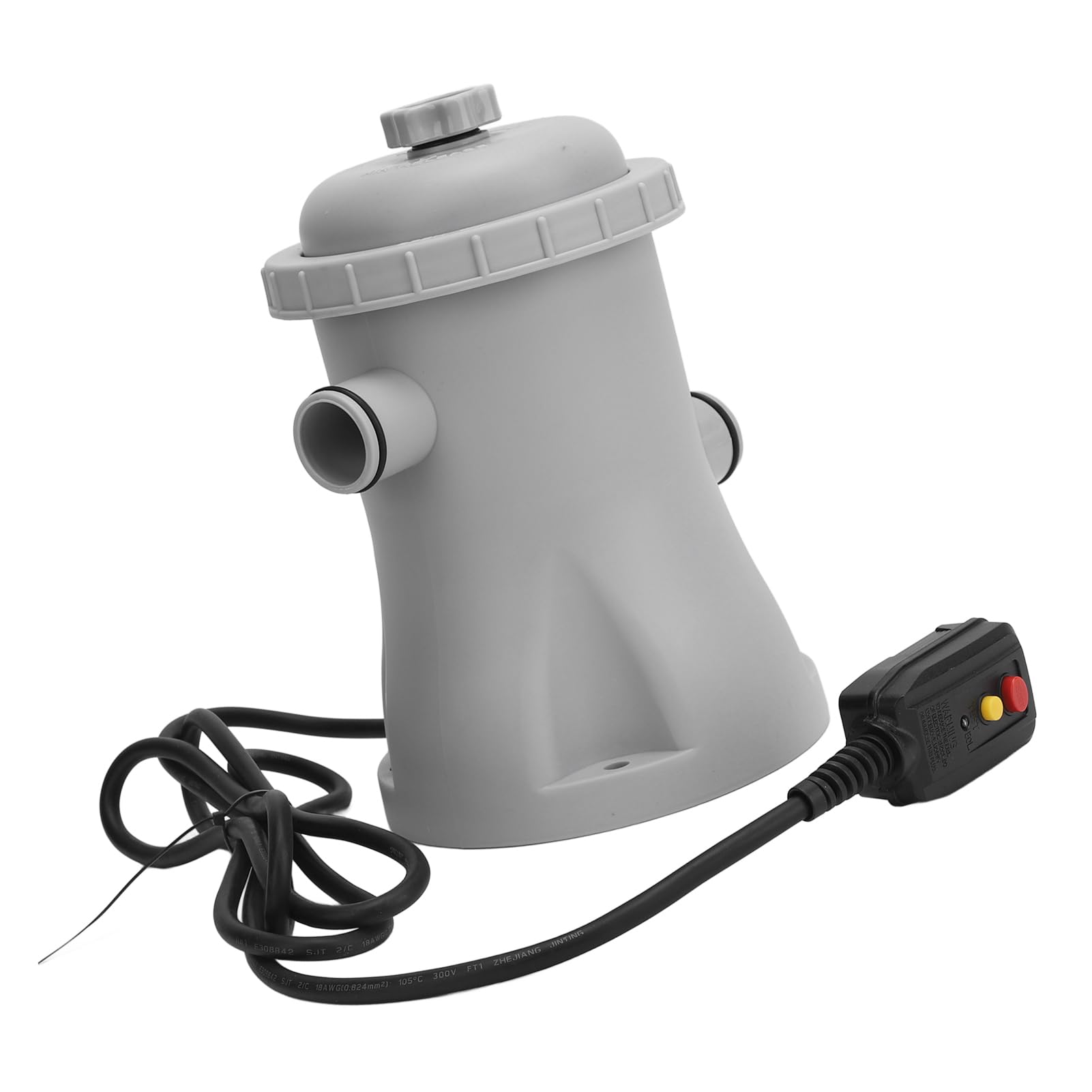 Pompa filtrująca do basenu 330 GPH, cicha, 16 W, 42,33 Uncji | Obudowa ABS, porty 32 mm, kompatybilność z urządzeniami naziemnymi, filtracja wkładowa, kompaktowa cyrkulacja, usuwanie
