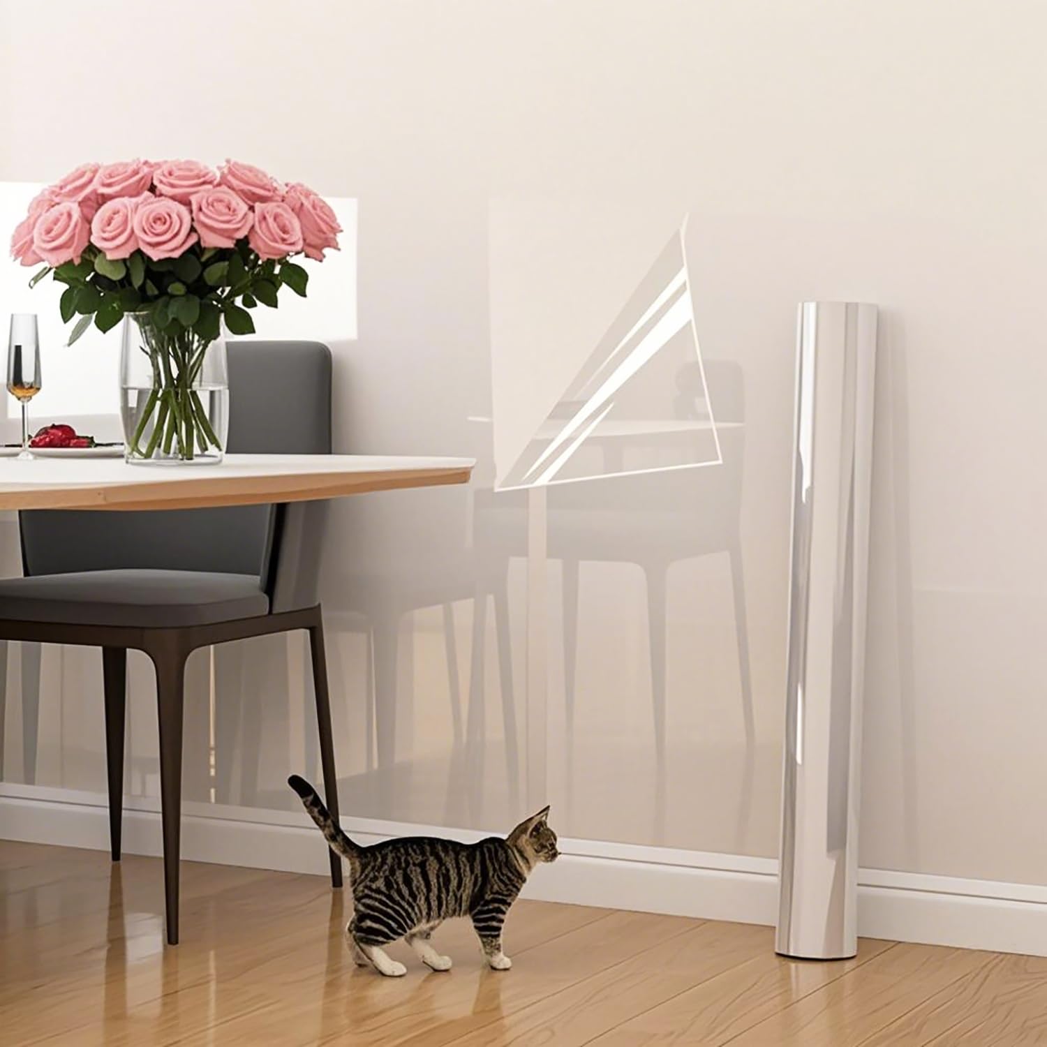 Wall Protective Film, Clear Contact Paper Roll, Removable Transparent Wall Protector - Image 3