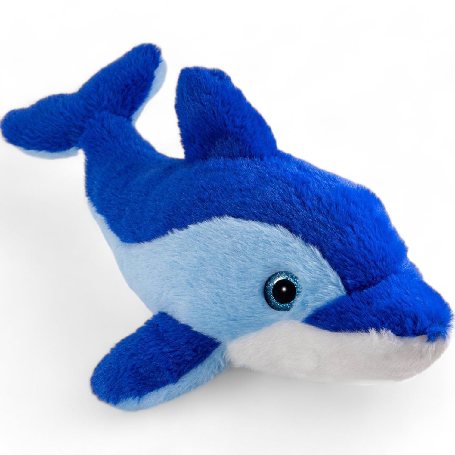 Carl Dick dolphin blue with glitter eyes, cuddly toy, soft toy, 17.5 inches, 44cm 3580, Blue-44 - Image 3