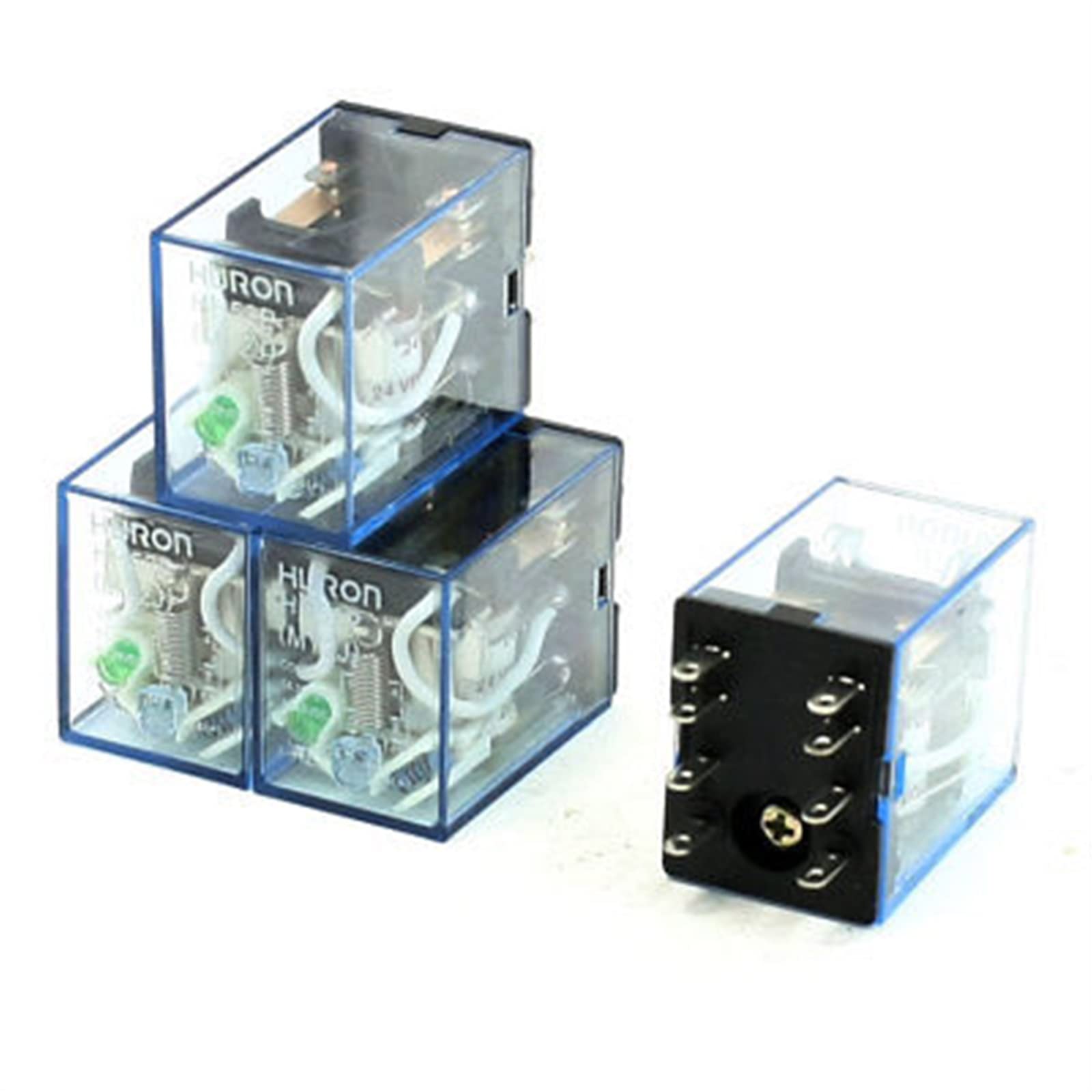 VDOQTLJT HH52P DC 24V Coil DPDT 2NO 2NC 8P General Purpose Power Relay 4 Pcs