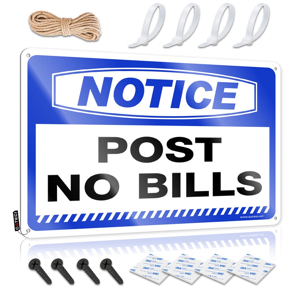 HELIOFORGE Funny Signs Billiard Notice Post No Bills Tin Sign Bar Mirrors For Man Cave Funny Bar Signs For Home(20X30CM)