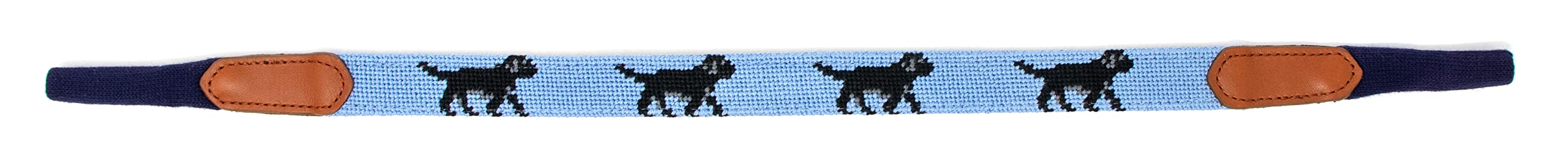 Correa de piel cosida a mano para gafas de sol - azul - talla única