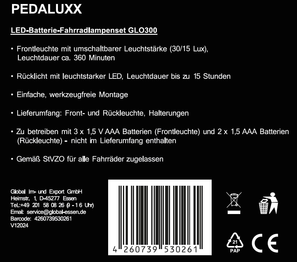 LED Fahrradlicht I StVZO zugelassen für Deine Sicherheit I Fahrradlampe I helles Fahrradleuchtenset...