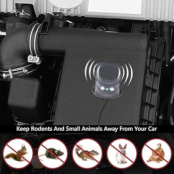 Ultrasonic Rodent Repellent Under Hood Animal Repeller Rat Deterrent For Car Engines