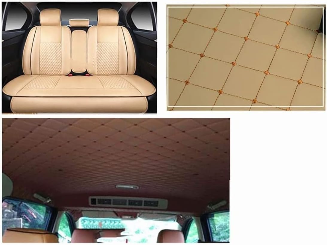Pikowana Tkanina Ze Sztucznej Skóry, Diamentowo Żłobiona Tapicerka Samochodowa, Pianka, Podsufitka Do Naprawy(Black a,1.4x3m)
