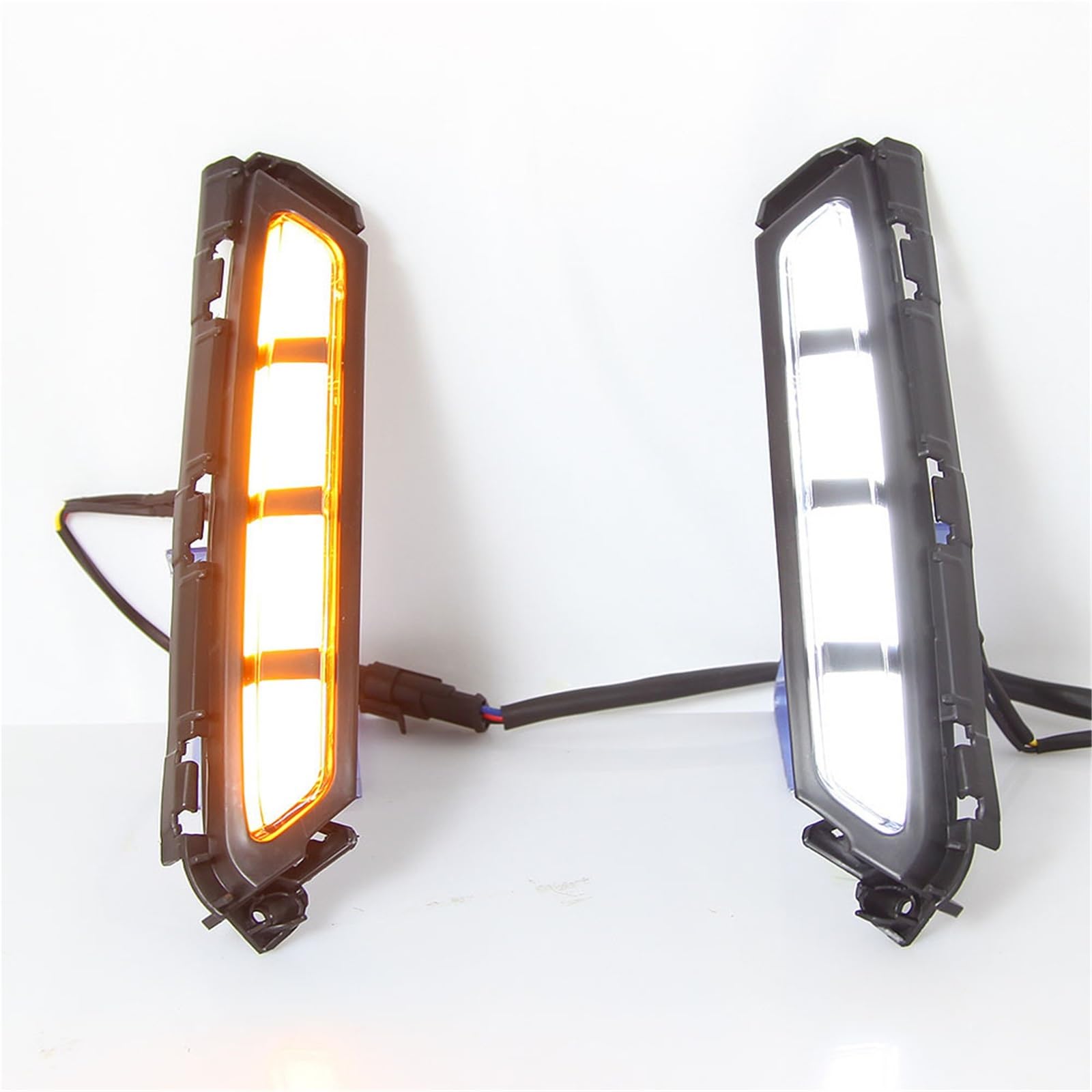 LED Indicatore Direzione Laterale 2 Pezzi Paraurti Anteriore LED Luce Di Marcia Diurna Fendinebbia Con Luce Direzione Gialla DRL Per Hyundai Per Elantra 2019 2020