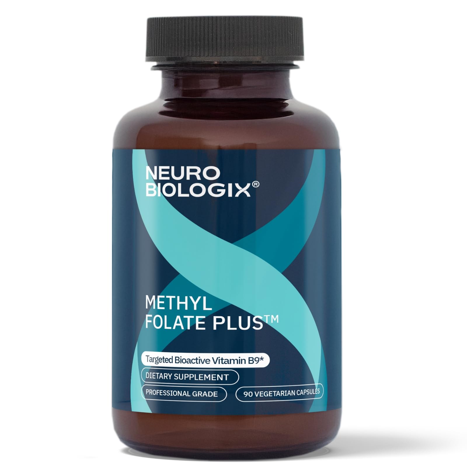 Neuro biologix Methyl Folate Plus™ Supplements - Bioactive Folinic Acid, Methyl Folate Dietary Capsules for Cardiovascular & Nervous System Health, Cell Growth and Tissue Repair (90 Capsules)