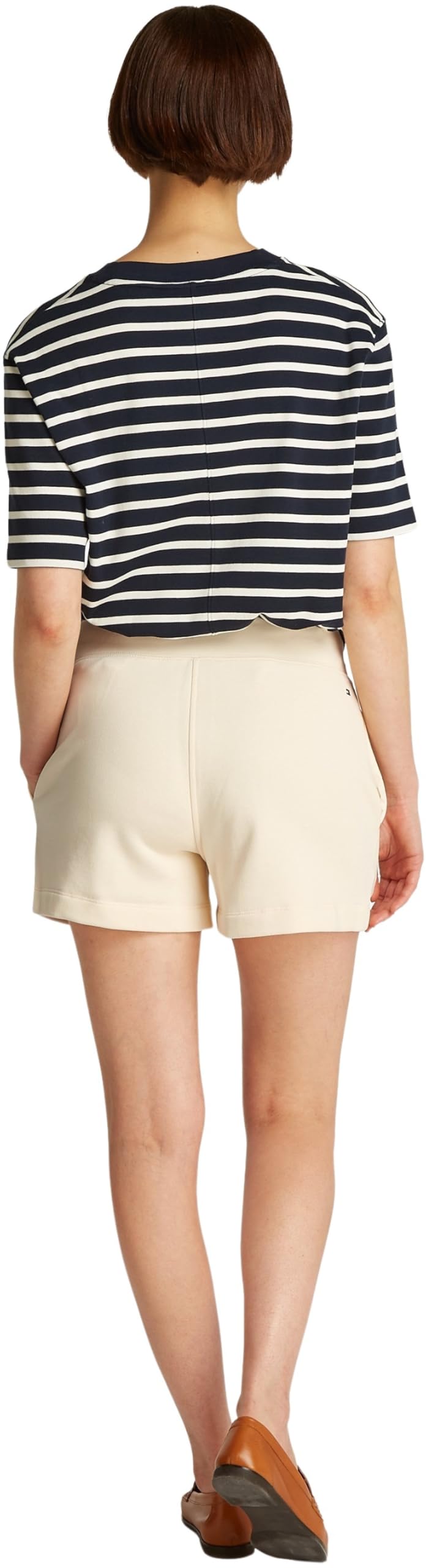 Tommy Hilfiger Women’s Cotton Sweat Shorts, Beige (Calico), XL