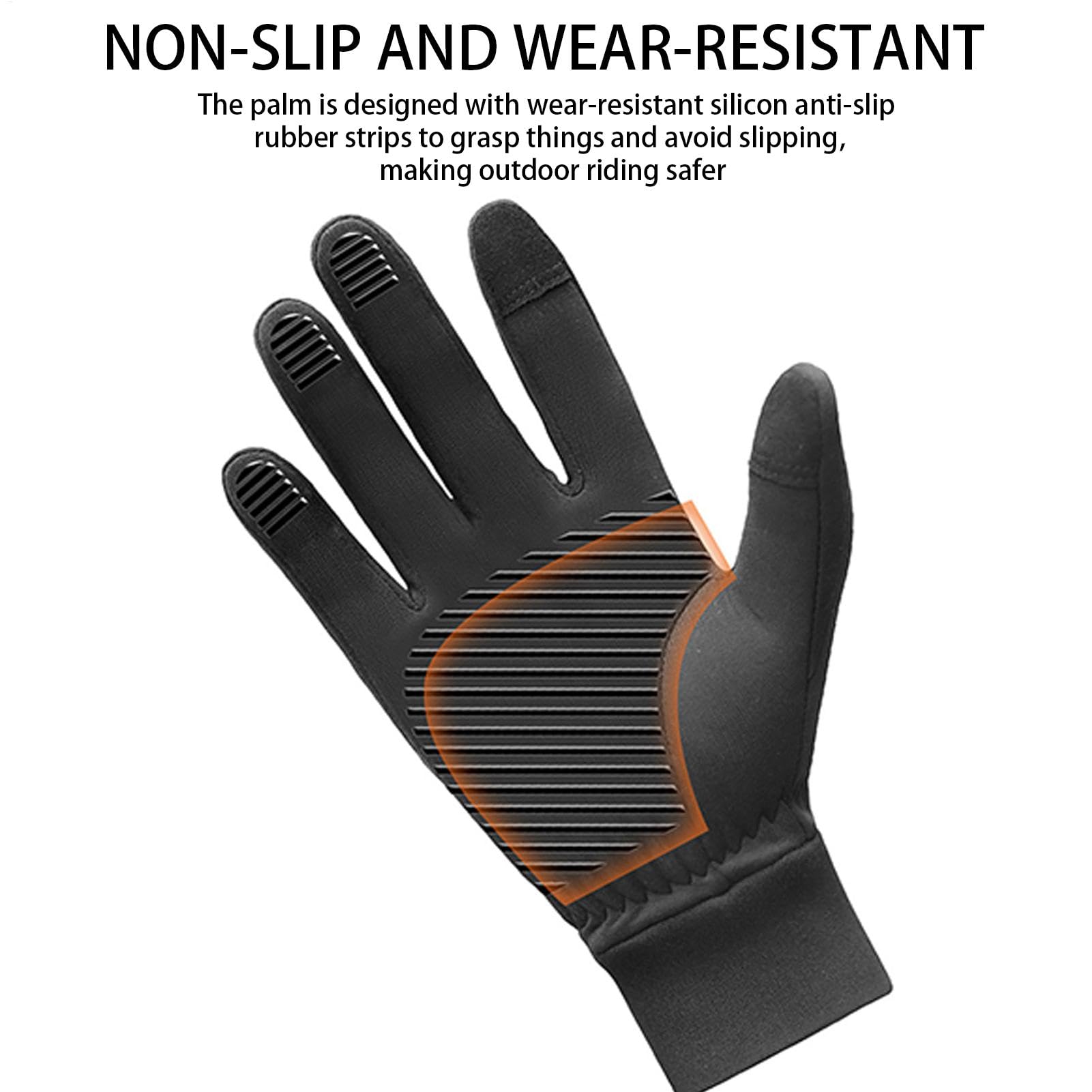 Genérico Guantes De Invierno Mitones Unisex Antideslizantes Running | Guantes Térmicos Para Clima Frío De Invierno, Ciclismo, Pesca, Camping, Running, Esquí, Trabajo, Estudio, Deportes,