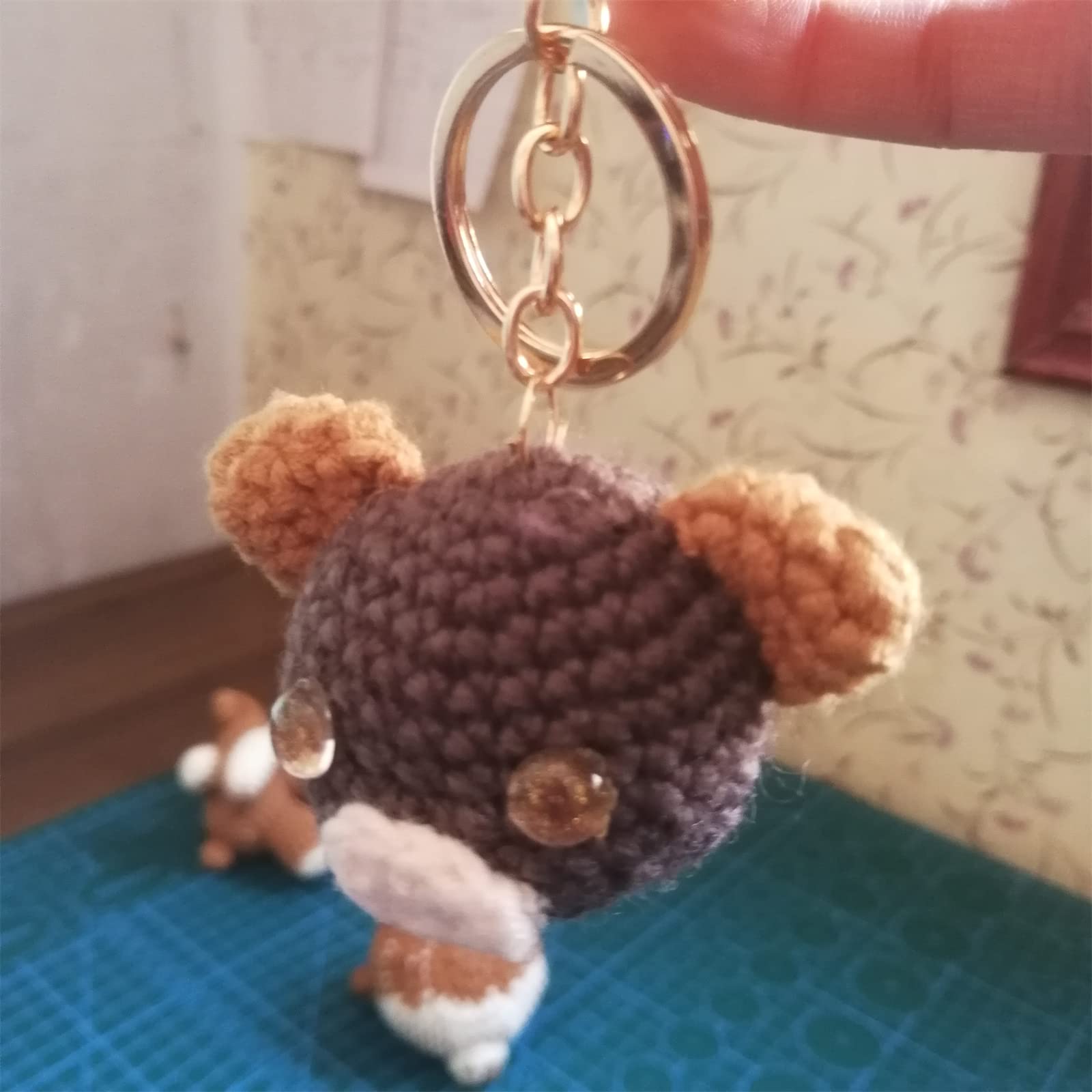 Anhänger Schlüsselbund Plüsches Nettes Anhänger Keychain-Geschenk