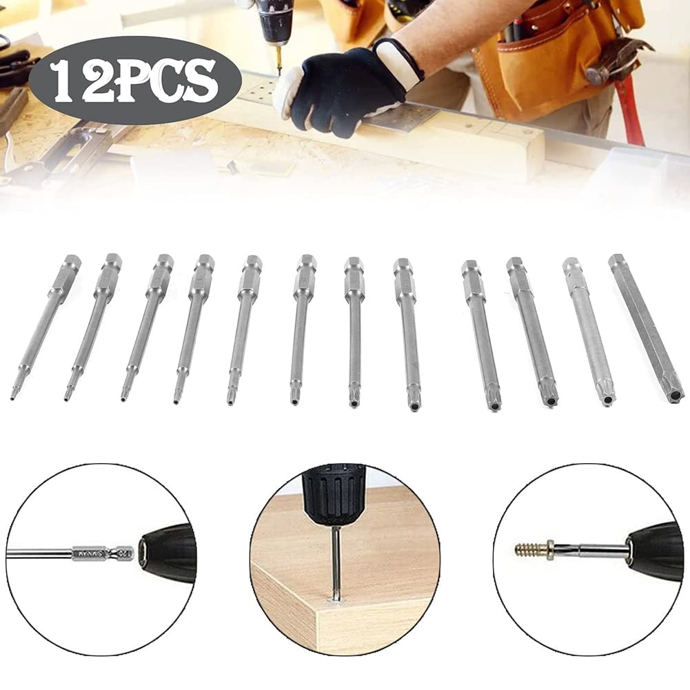 Set 12 Punte Torx Magnetiche T6-T40 - Cacciaviti A Bito Per Avvitatore Con Codolo Esagonale 1/4" - Foto 10
