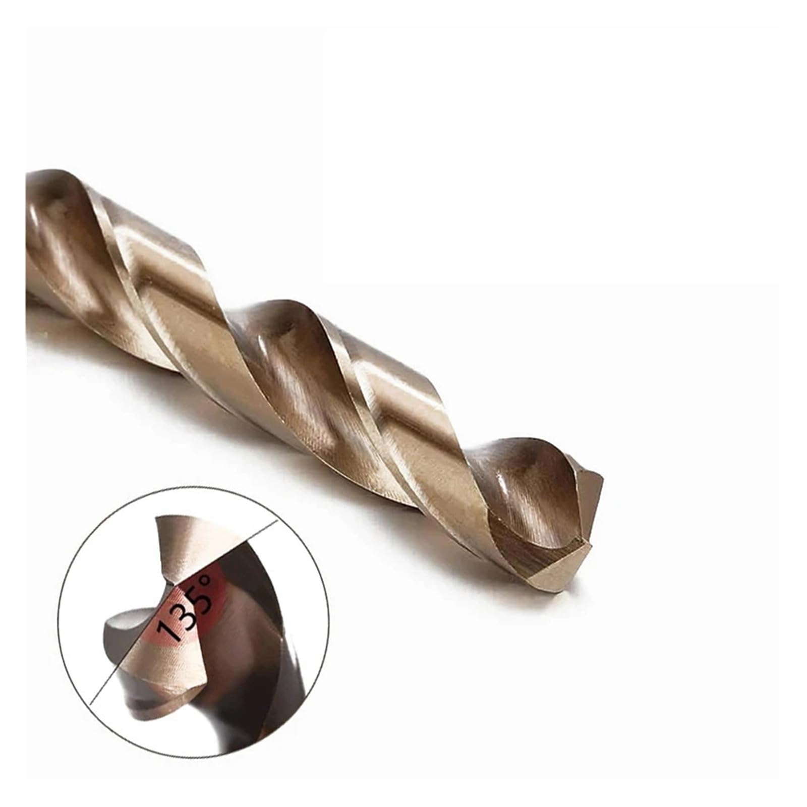 Broca para metal Broca de Metal cobalto, juego brocas helicoidales vástago recto, herramienta abridora agujeros(25pcs with box)