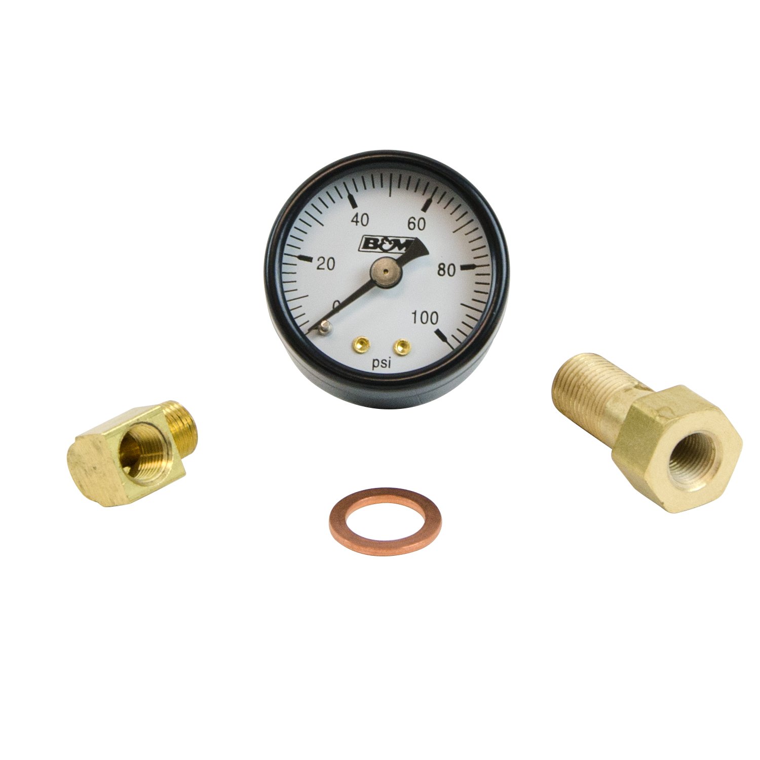 B&M 46054 Fuel Pressure Gauge Set, 1-1/2