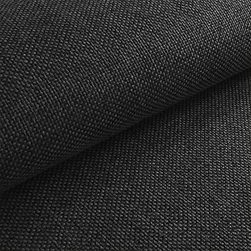 HEKO PANELS Tissus au Metre Ameublement Tissus au Metre pour Couture - 100% Polyester Facile à Nettoyer - Tissus Ameublement pour Fauteuil Sofa et Chaise - Graphite