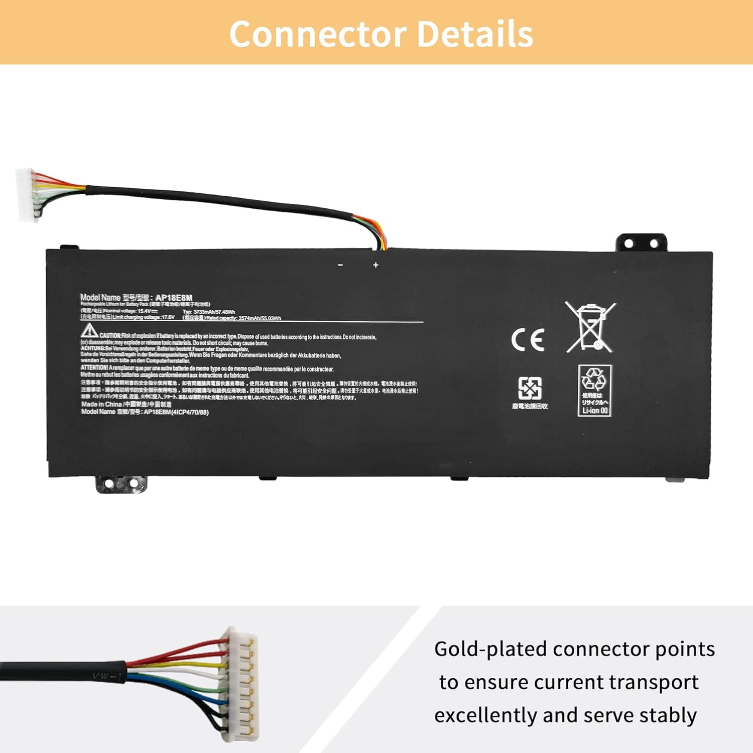 Amazon.com: AP18E8M Laptop Battery Replacement for Acer Nitro 5