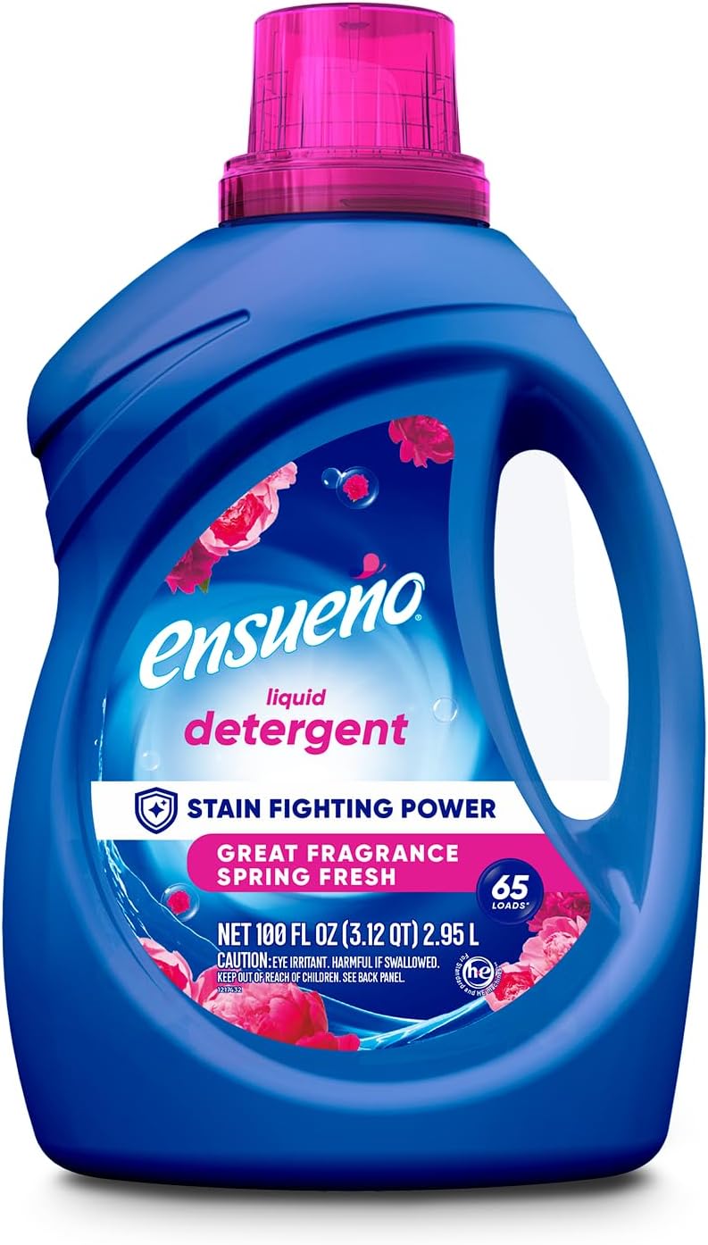 Ensueño Liquid Laundry Detergent Deep Clean, Stain Fighting Power, Color Fading