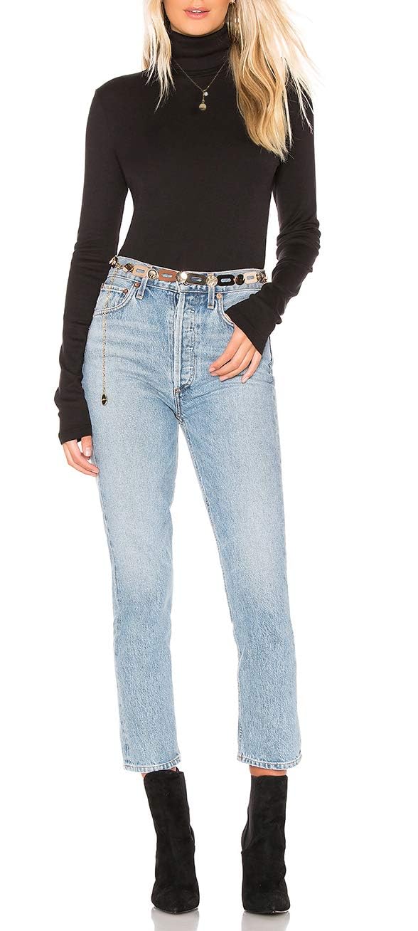 STARBILD T-Shirt Maglia Maglietta a Manica Lunga Dolcevita da Donna Basic Tshirt Ladies Tunica Slim-Fit Camicia Camicette a Maniche Lunghe Donna Top S-XXL