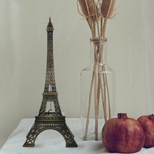 Miniatura 9 de DOITOOL Estatua de la Torre Eiffel, decoración de torre Eiffel de mesa de 9.7 pulgadas de alto, lámpara de torre Eiffel iluminada, luz nocturna LED