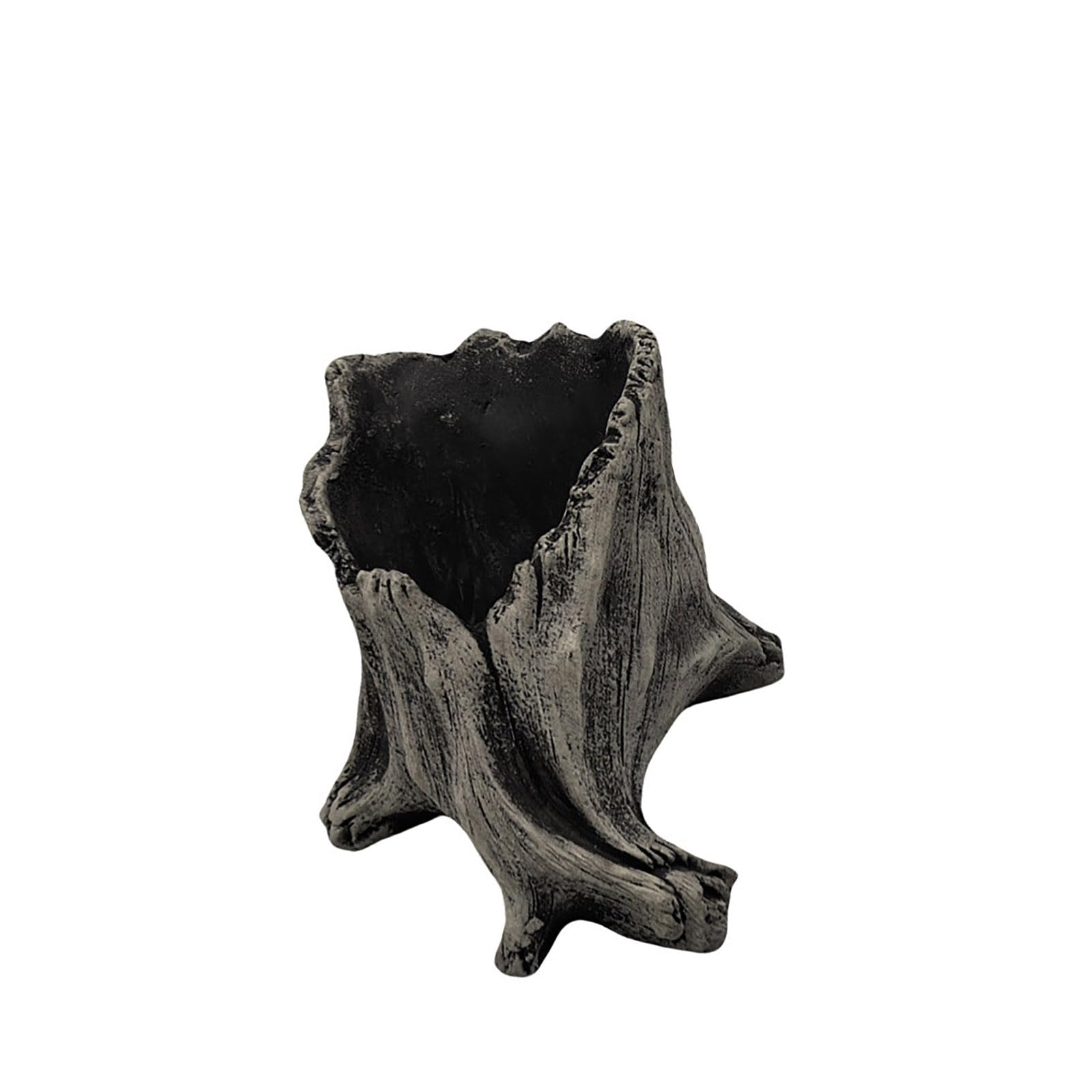 Lerpwige Artificial Driftwood Flower Pots Natural Bucket Rustics Stumps Planter Arrangement For Home Decors Succulents Flower