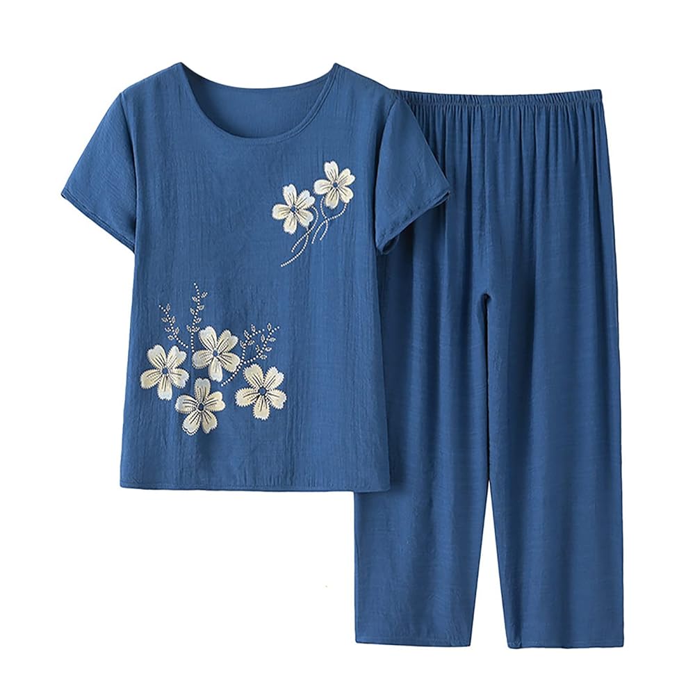 Amazon.com: Mzkdieey Women's Cotton Linen Lounge Set Summer