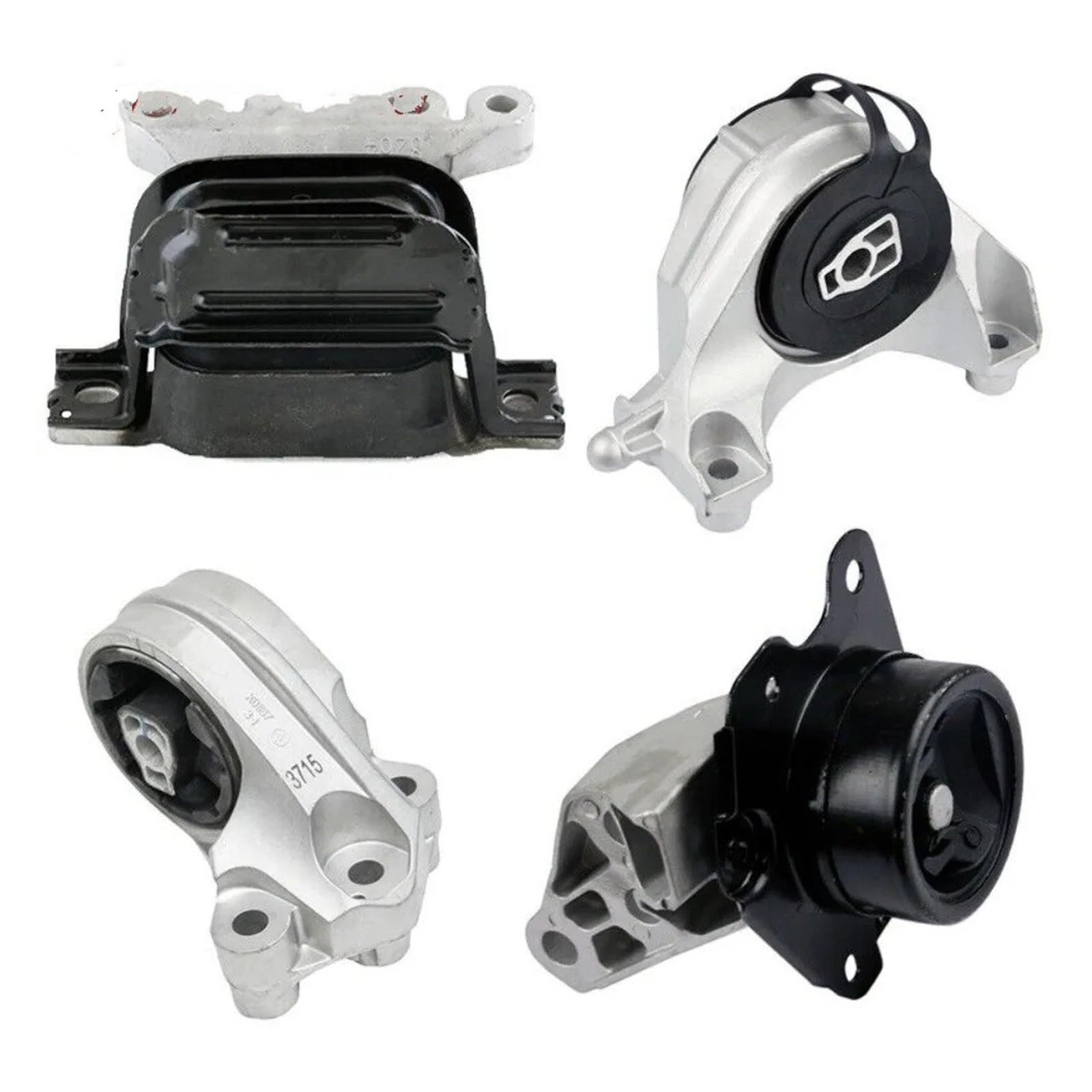 Nokrgqw One Color For Chevrolet For Equinox For Gmc For Terrain 3.0L 3.6L 2010-2017 25896944 94543716 20839835 4Pcs Front Rear Engine Motor Trans Mount Car Engine Mounts