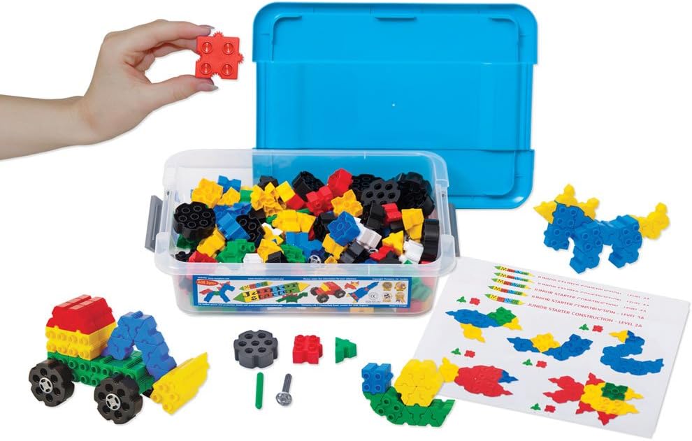 Morphun 52080SDD Junior Starter Double Table Building Bricks Set