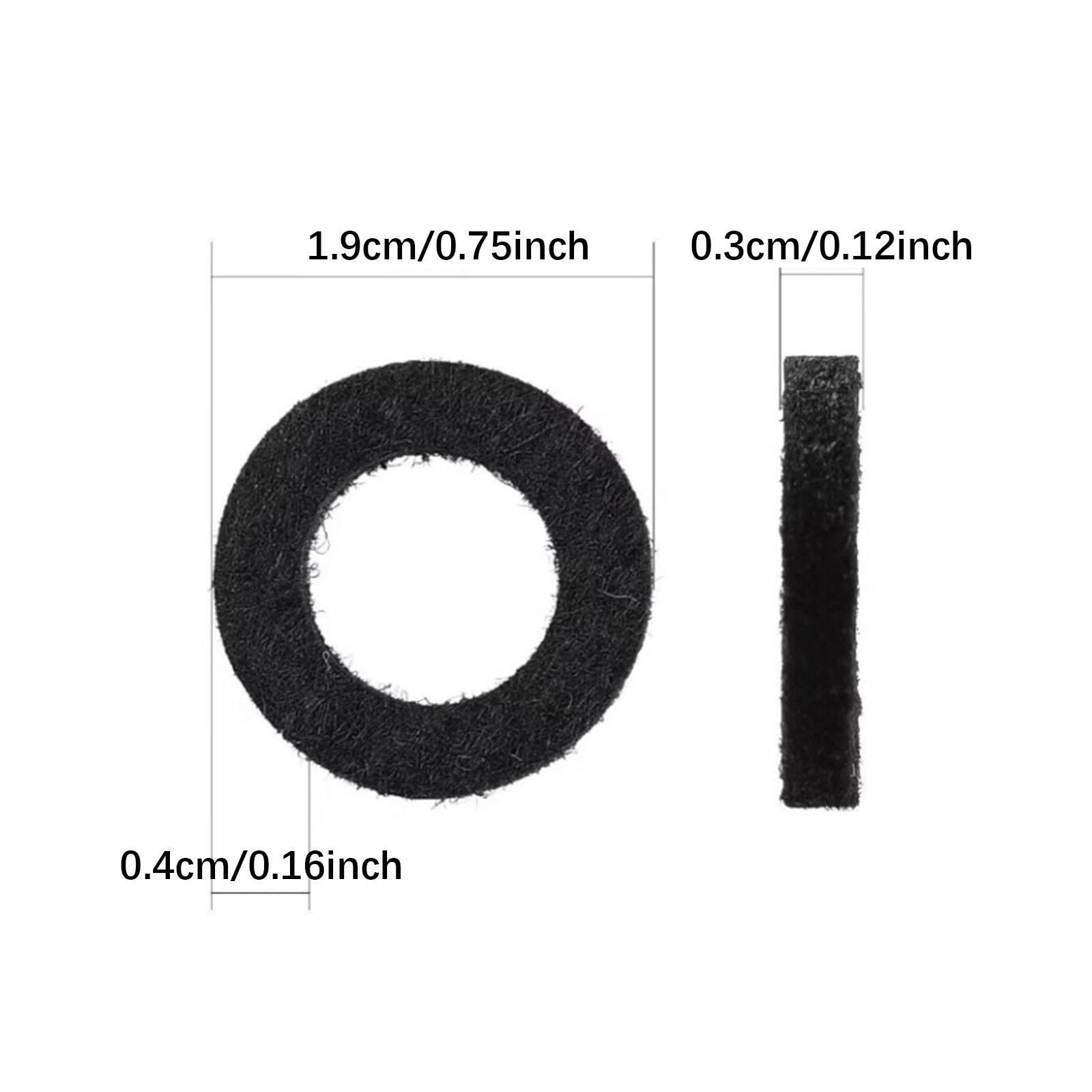 DYNWAVE Trumpet Repair Tool Trumpet Valve Washers, 20 Felt Washers, Drain Valve Cork Pads, Trumpet Valve Replacement