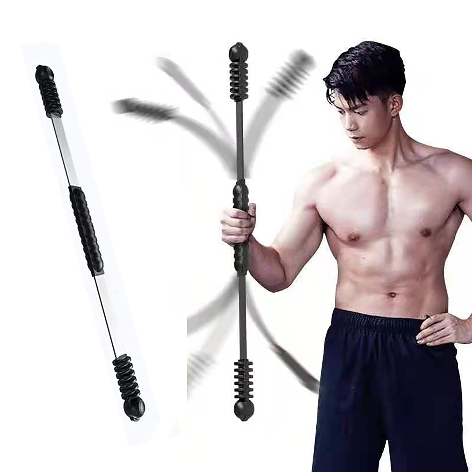 Sport Schwingstab Fitness,Fachmann Swingstick Premium 90cm,Multifunktionale Trainingstab aus Fiberglas Für Vibrationstraining & Tiefenmuskulatur