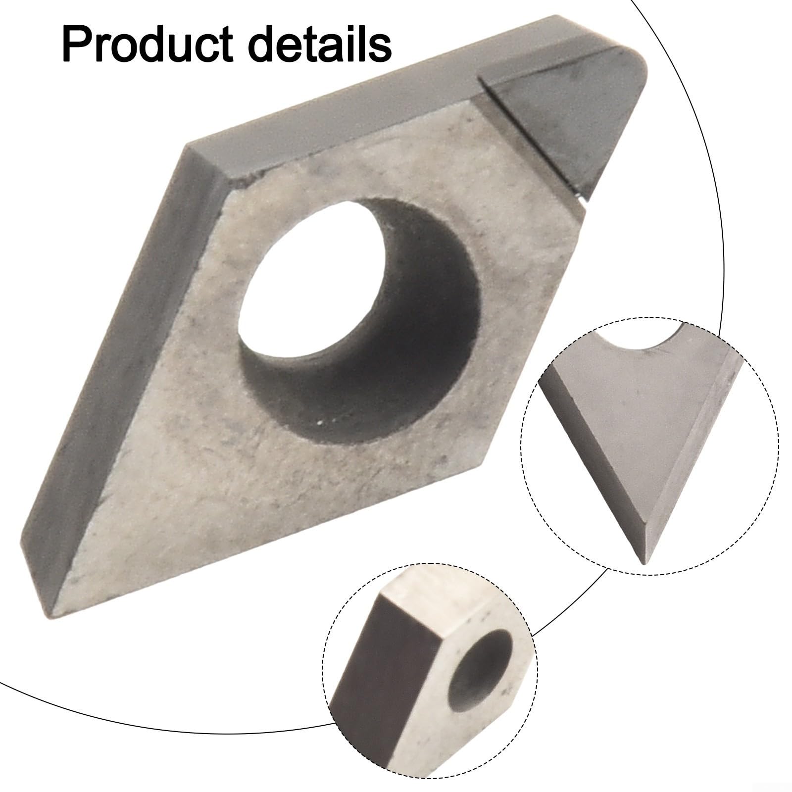 DCGT11T308 Inserti PCD CNC per Finitura Alluminio Metalli Non Ferrosi - Confezione da 2