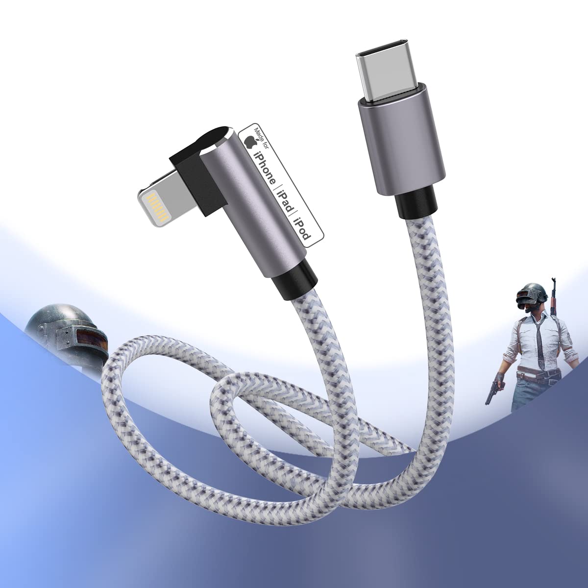 90 Degree Usb C To Lightning Cable 10ft Right Angle Desertcart INDIA