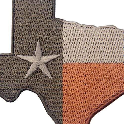 Tactical Texas State Flag Embroidered Emblem Iron On Sew On Tx Patch - Subdued Red #TOP1