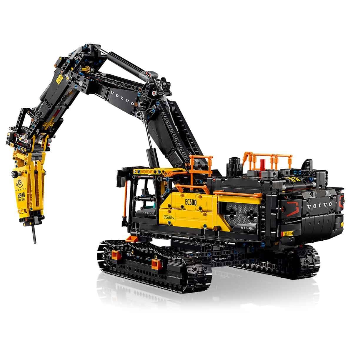 LEGO Technic Escavatore Volvo EC500 Hybrid - Kit di Modellismo da Costruire per Adulti - Veicolo da Cantiere Motorizzato con Braccio e Cingoli Mobili, e Attrezzi Intercambiabili - Idea Regalo - 42215