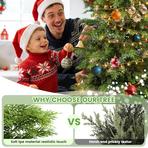Image of 4FT Artificial Cedar Topiary Trees,2 Pack UV Resistant Faux Pine Tree