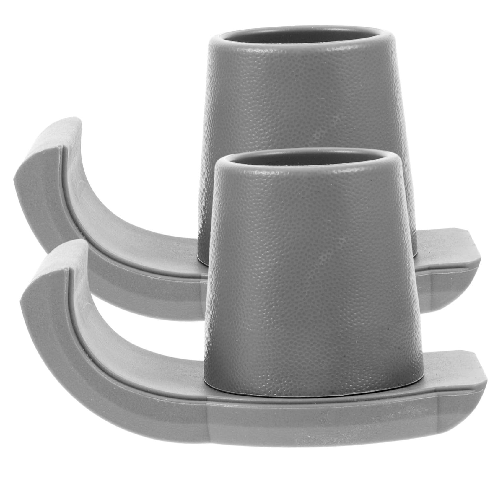 VALICLUD 3 Series Cubierta De Pie De Caminante Caminando Punta De Pies De Muleta Antideslizante Almohadillas para Bastones Fijación De Muletas para Sillas De Ruedas Gris Caucho 2 Piezas X 3
