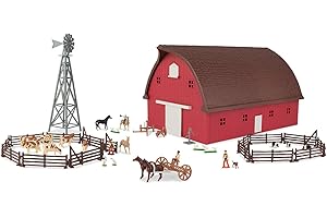 John Deere Round Barn Set: Miniature Farmyard Adventure