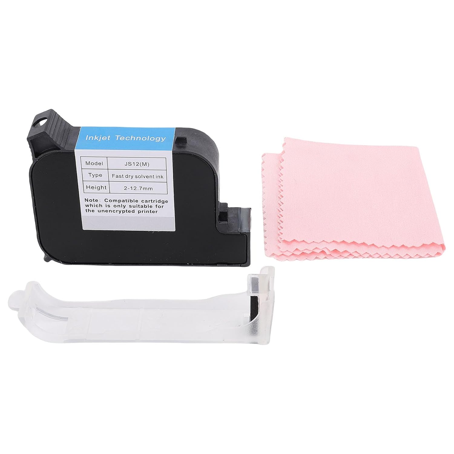 42ML Black Handheld Inkjet Printer Replacement Versatile for Wood Metal Plastic Fabrics. Fast Drying Clear Printing Nozzle Prevents Blockages for SC12 SC12T CP12 CP12W