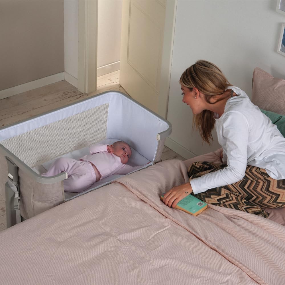 Foppapedretti Dream&Swing culla co-sleeping, Greige