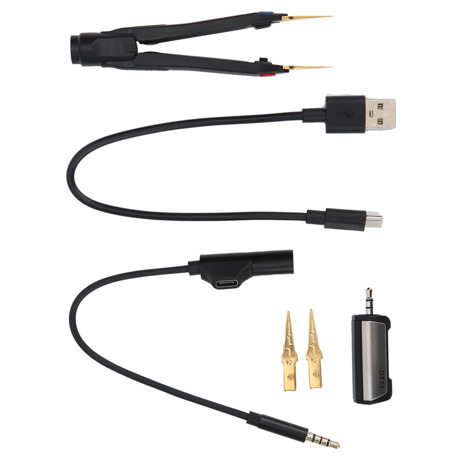 Generic Mini Pinzas Digitales Inteligentes, Herramienta de Medición de Puentes Portátil para Mantenimiento de Sistemas Electrónicos y Clasificación de Componentes para Ingenieros y Técnicos