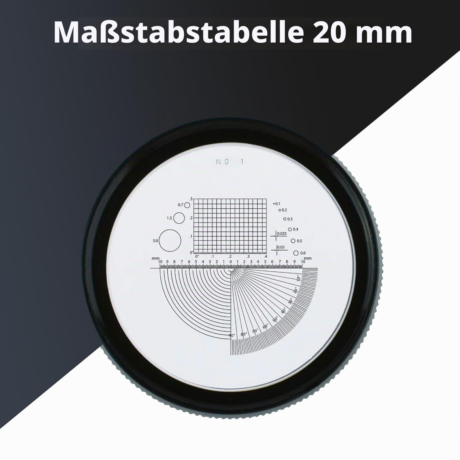 Schmucklupe, LED-Skalenlupe 10x Vergrößerung mit 8 LEDs und Einstellbarer Brennweite, Juwelierlupe für Schmuck, Edelsteine, Münzen, Hobby, Diamanten (Austauschbare Skala)