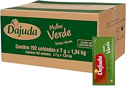 Sache Molho Verde 7g Cada Dajuda 192 Unidades