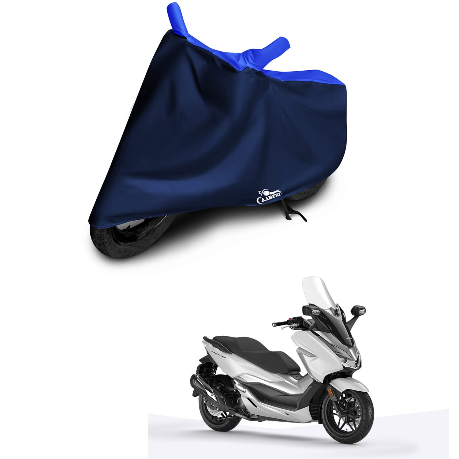 AARTRI Body Cover for Honda Forza 300 2022(BS -2,3,4,6) Legitimate UV Protection,Dustproof Body Cover(Strip Royal Blue)