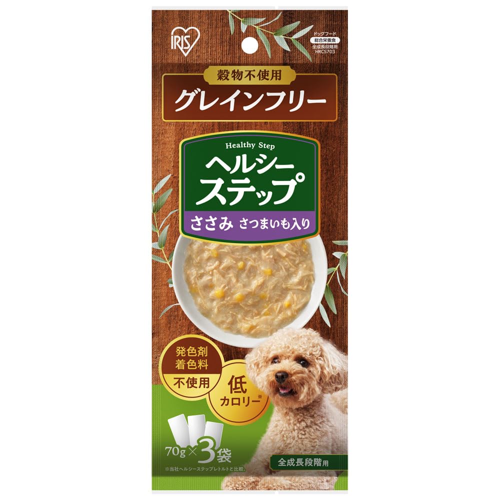 アイリスオーヤマ ヘルシーステップ ささみ 70g×3袋 36個入【108袋】 Amazon.co.jp: アイリスオーヤマ ヘルシーステップ ささみ さつまいも